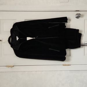 Charter club Black Velour Jogging Suit